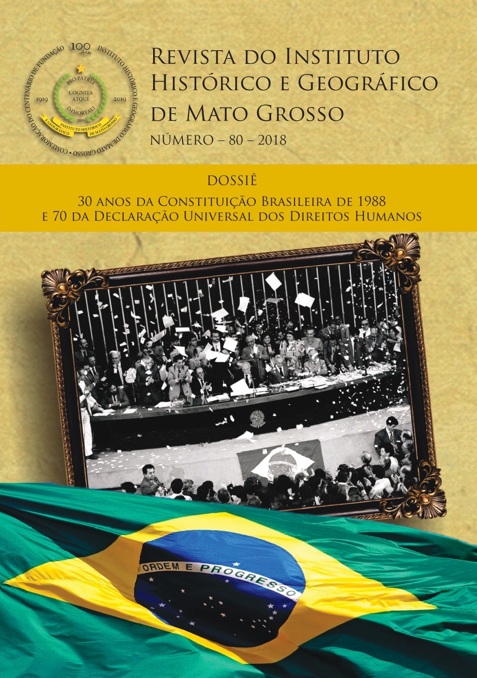 					Visualizar v. 1 n. 80 (2018): Revista do Instituto Histórico e Geográfico de Mato Grosso
				